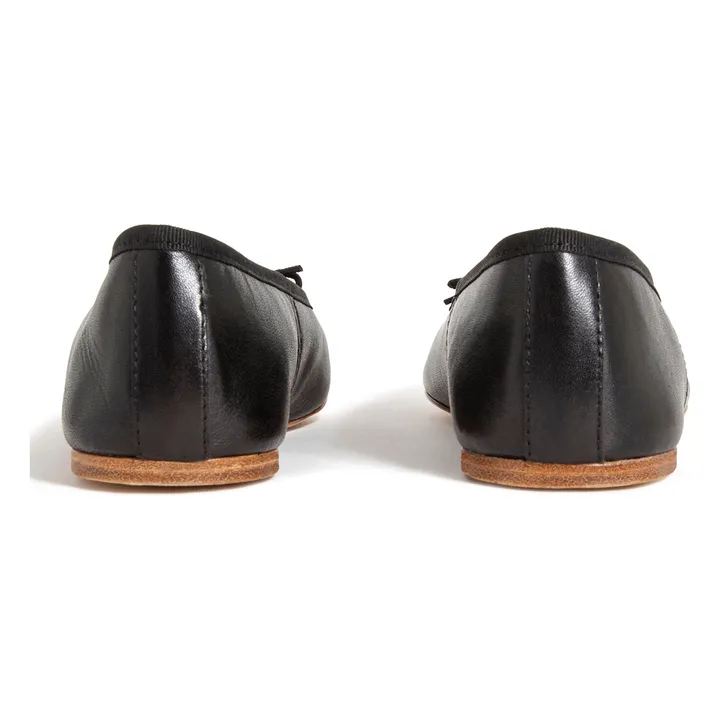 A.P.C. Ballerines Leah Cuir Lisse | Noir