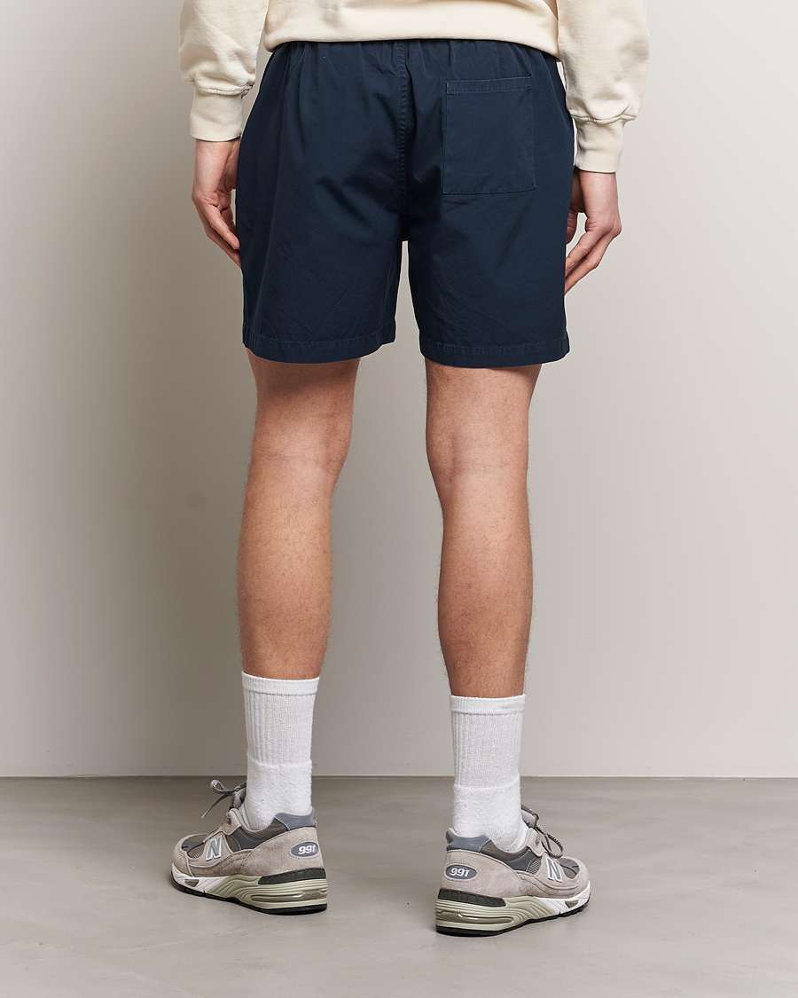 Colorful Standard Classic Organic Twill Drawstring Shorts Navy Blue