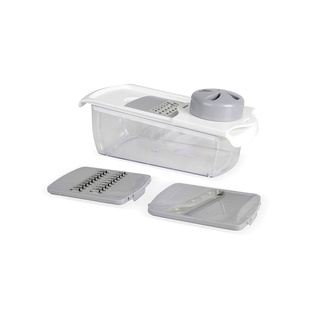 Mandoline inox et plastique 9.5x12.5x27.5cm