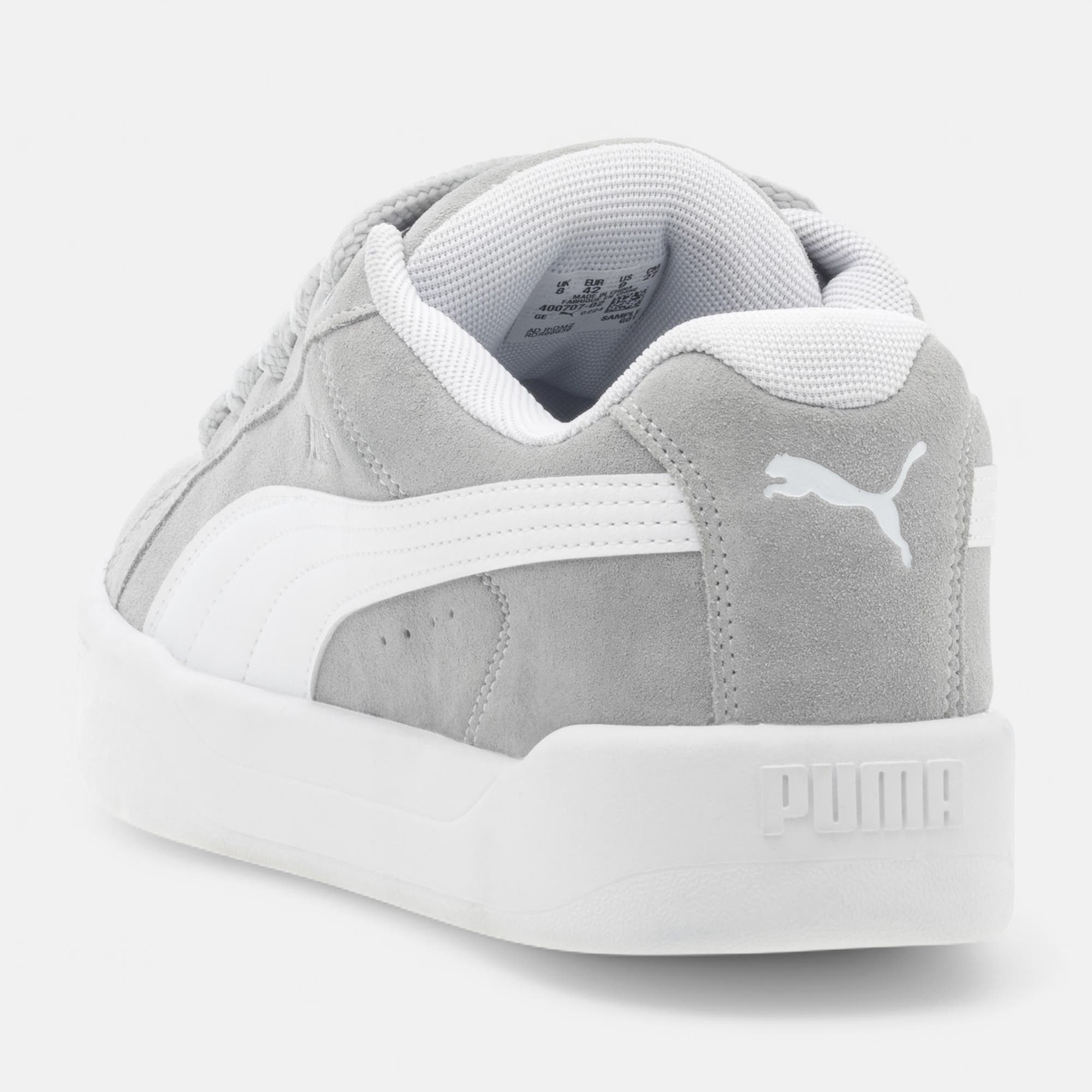 Sneakers Femme en cuir gris