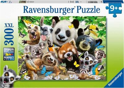 Ravensburger Puslespill Villdyr Selfie 300 Brikker