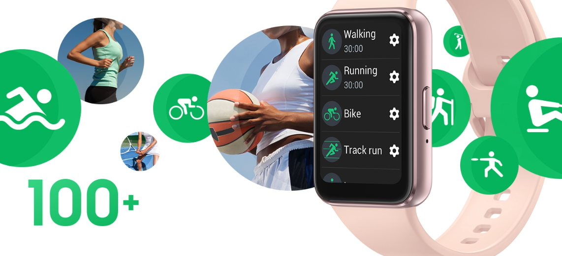Galaxy Fit3 (40mm) Smart Watch mit Silikon Armband (SM-R390NZSAEUB) - Prism Crush White (Weiss)