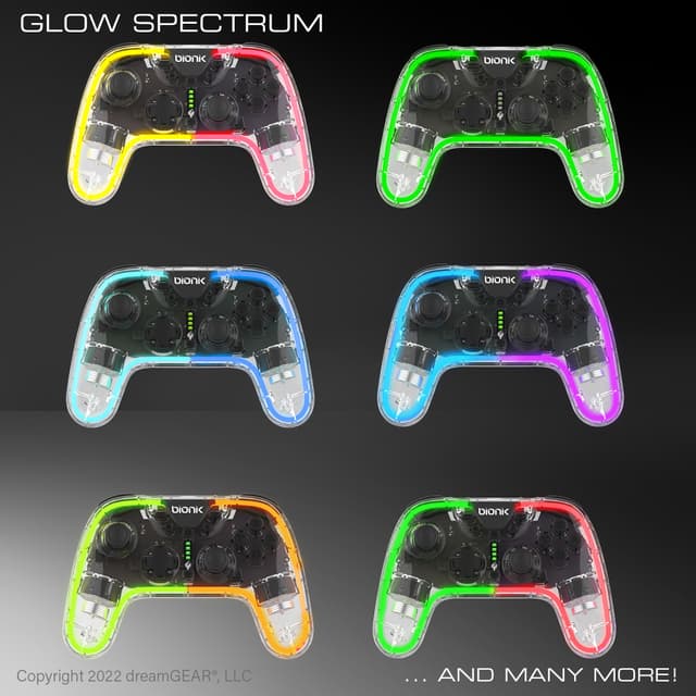Bionik Neoglow Nintendo Switch trådløs controller
