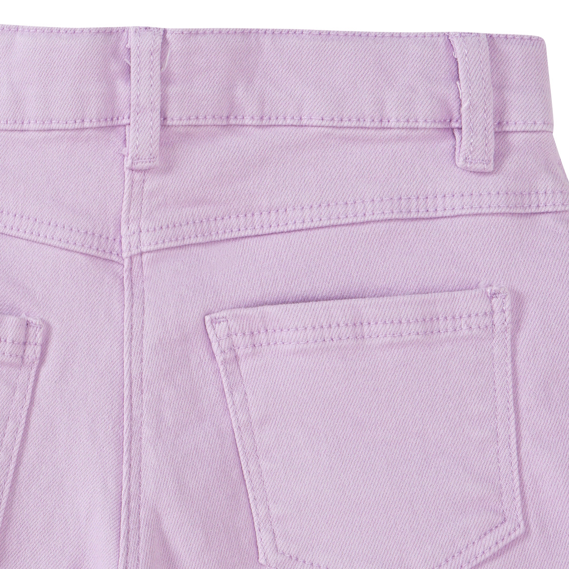 Topolino Mädchen Jeans-Shorts mit Fransen helllila