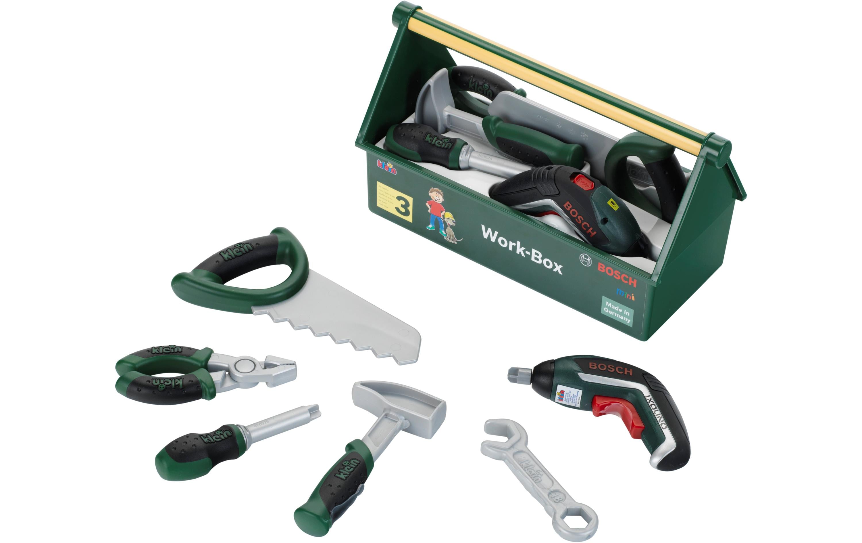 Handwerker BOSCH WorkboxWerkzeugbox mit einer Vielzahl an Zubehör