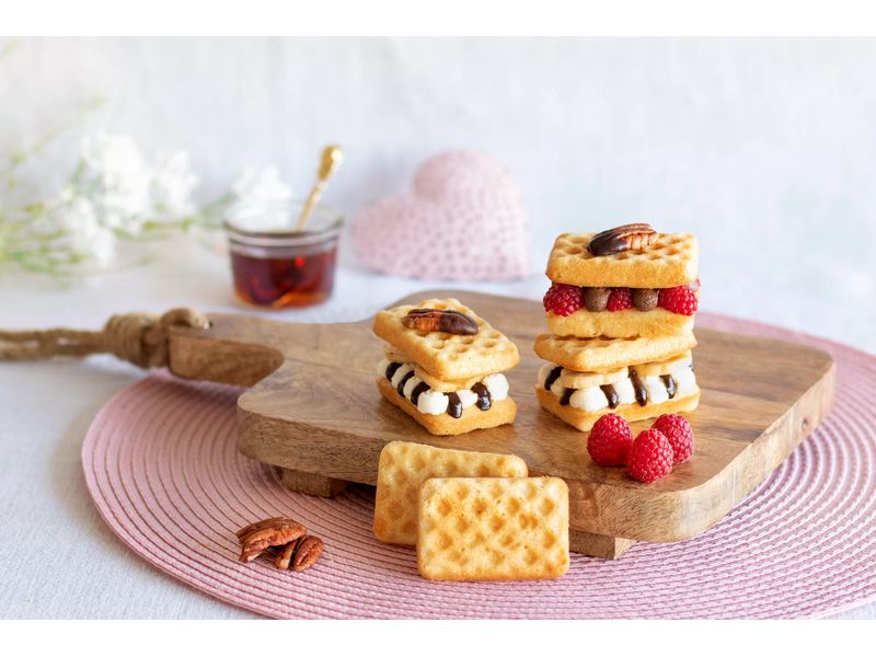 Städter Backform Mini Waffelblech 38 x 26 cm Form zum Backen von selbstgemachten Mini Waffeln