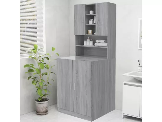 Meuble pour machine à laver Sonoma gris 70,5x25,5x90 cm