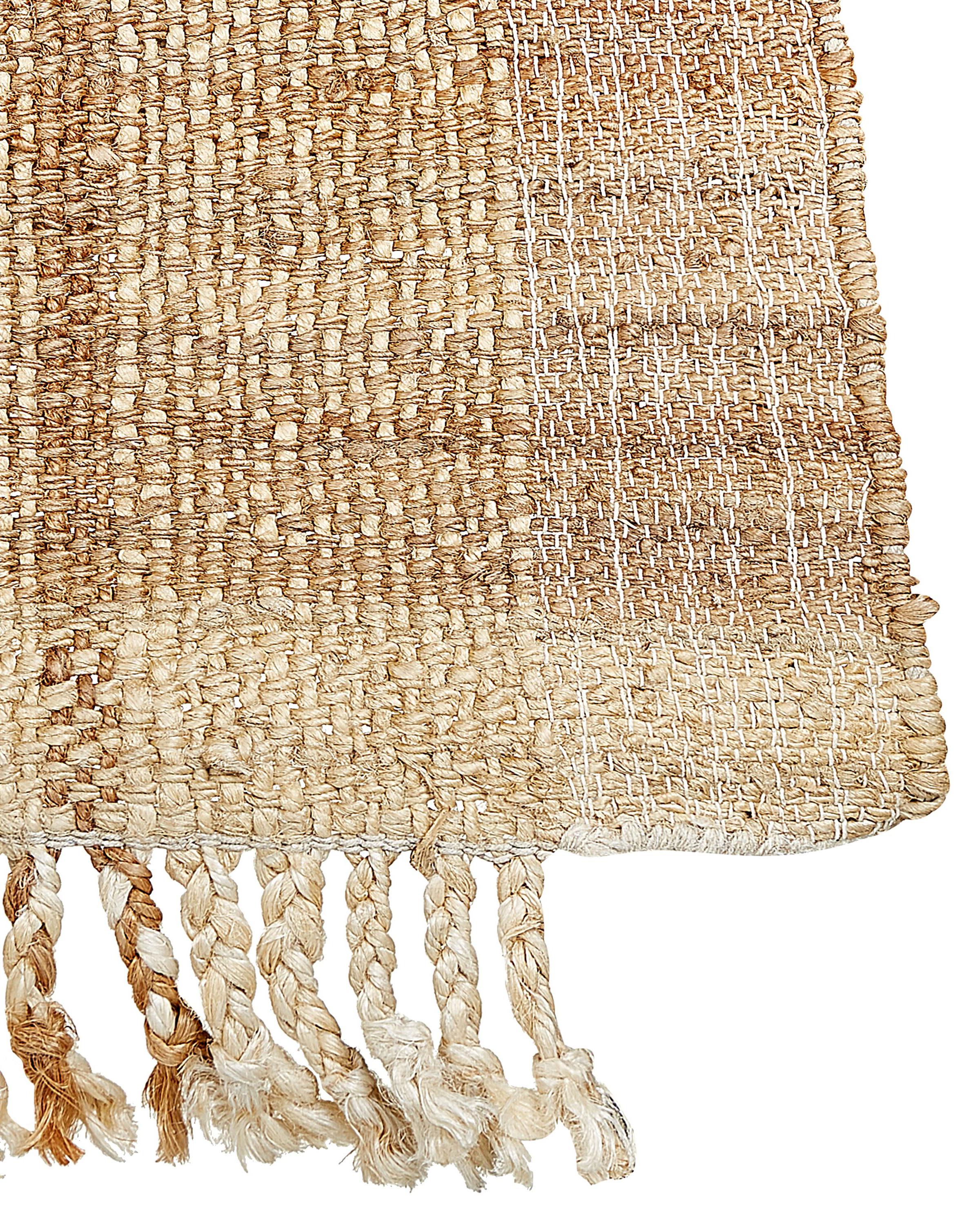 Vloerkleed KARKIN Beige 200 x 300 cm Jute