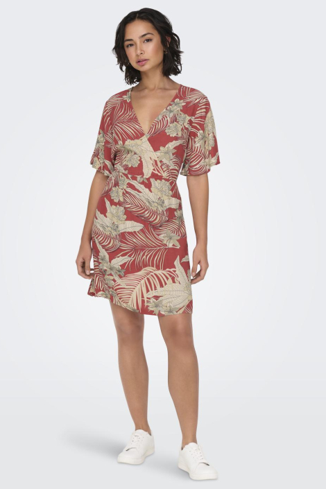 Only roze dames jurk