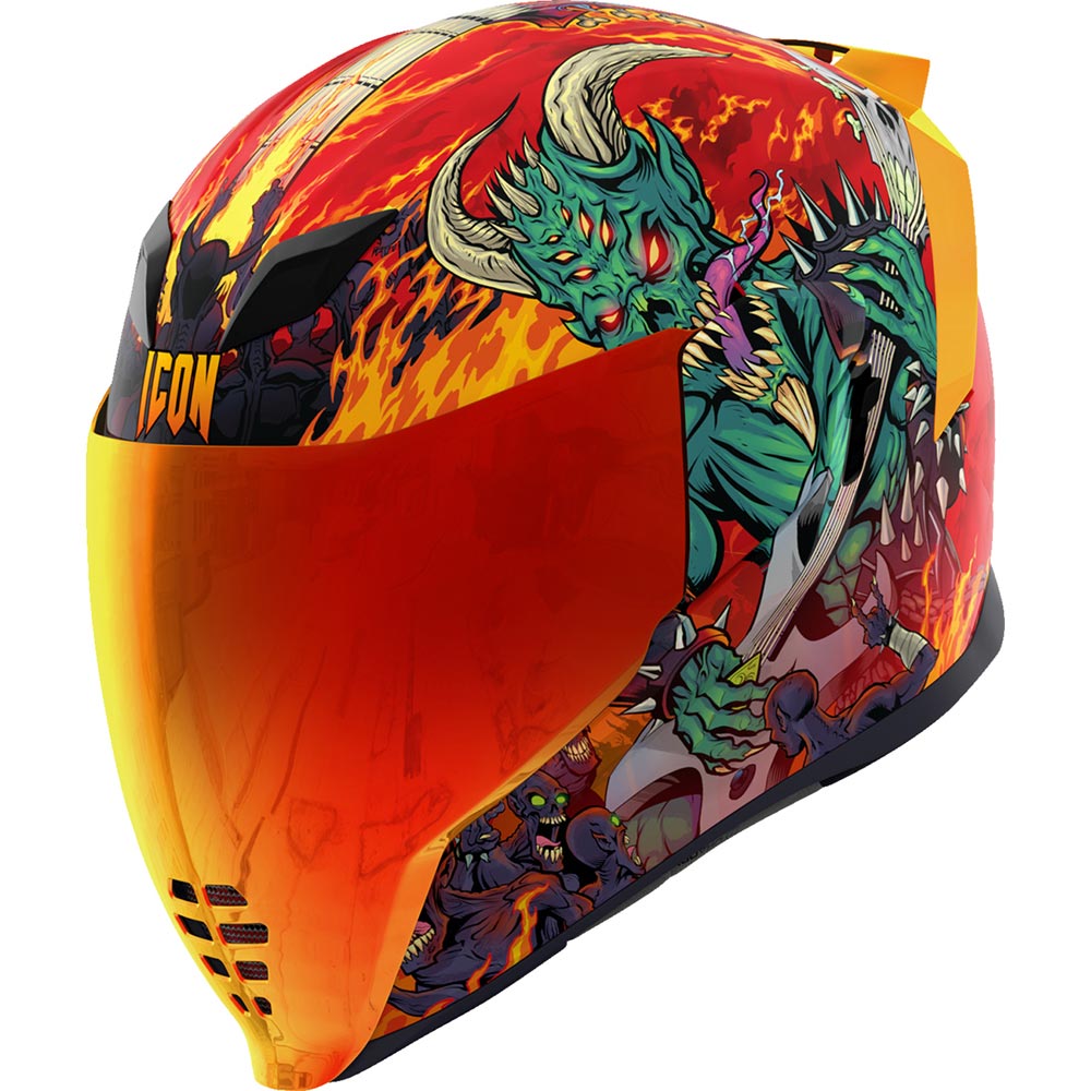 Icon - Casque Airflite MIPS® Blegh™ Rouge / Multicolore