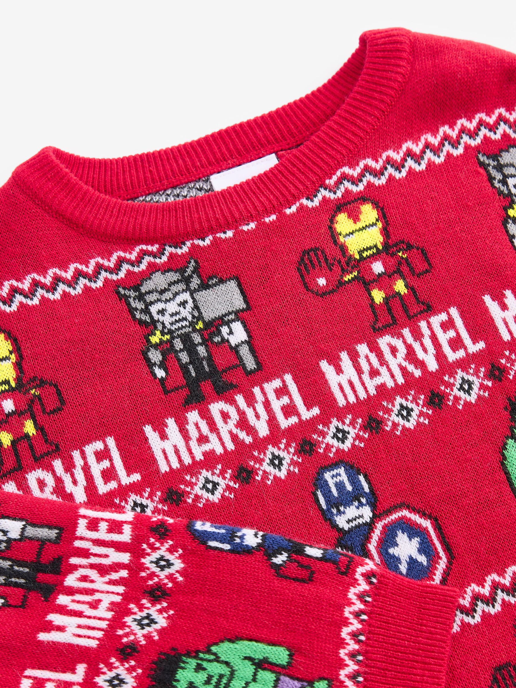 Marvel Avengers - Kersttrui met Fairisle-patroon en ronde hals (3 - 16 jr)