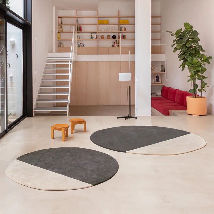nanimarquina - Pearl Wollteppich, 150 x 148 cm, brick