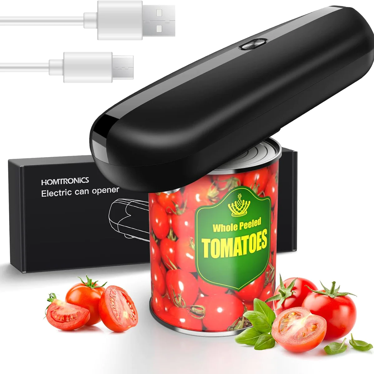 Ouvre-Boîte Électrique Auto,Rechargeables noir Vendos85