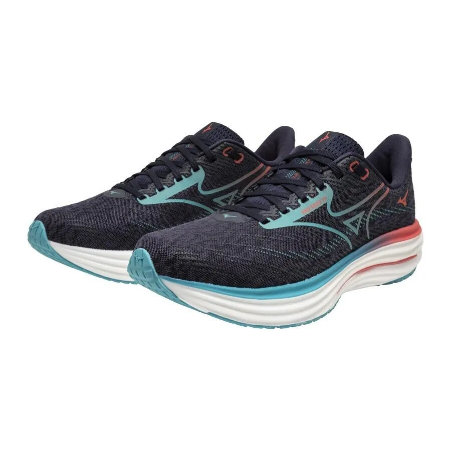 Mizuno Men's Wave Rider 29 Odyssey Gray/capri Breeze/calypso Coral