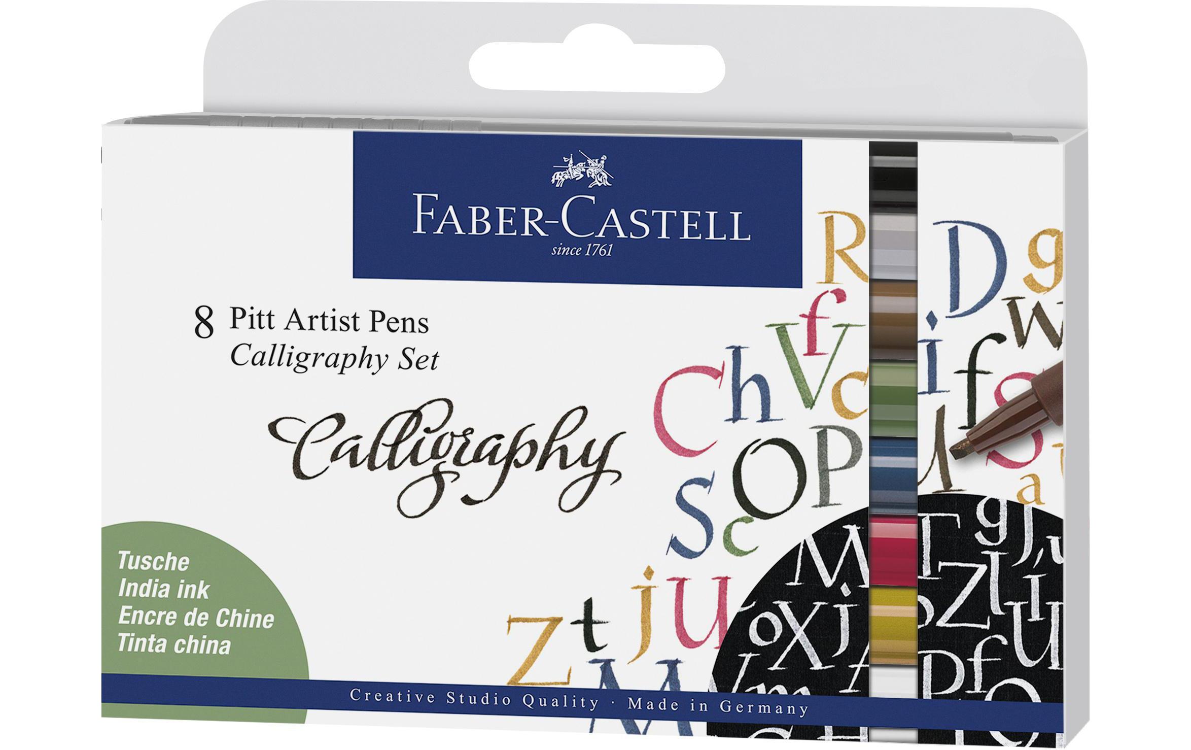 Tuschestift Pitt Artist Pen Calligraphy 8er EtuiKalligrafie Stift