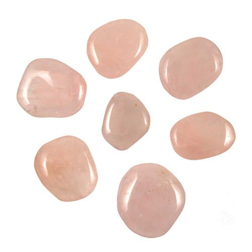 Galet plat quartz rose - a l'unité