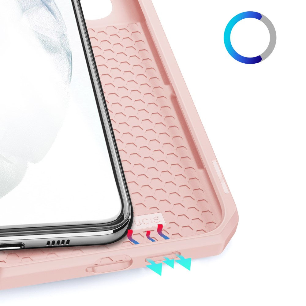 Samsung Galaxy S21 FE 5G Magnet Flip Wallet Cover Leder Tasche - Rosa