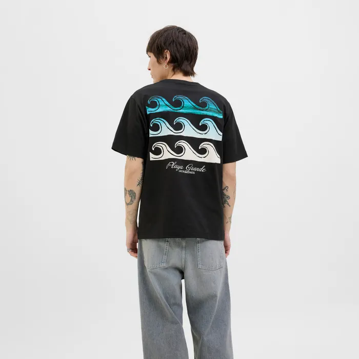 Jack & Jones Originals Canggu Summer Picture Crew Shirt Heren