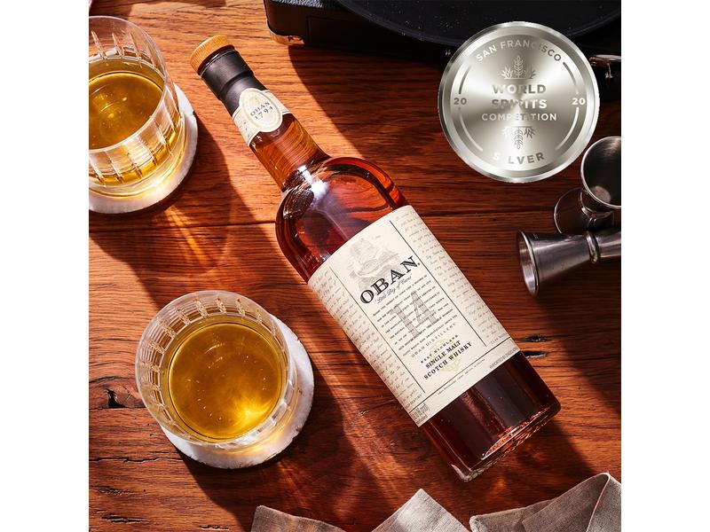Oban Whisky Single Malt Scotch 14 Jahre 0.7 l Hochprozentige Spirituosen Spezialität aus Schottland