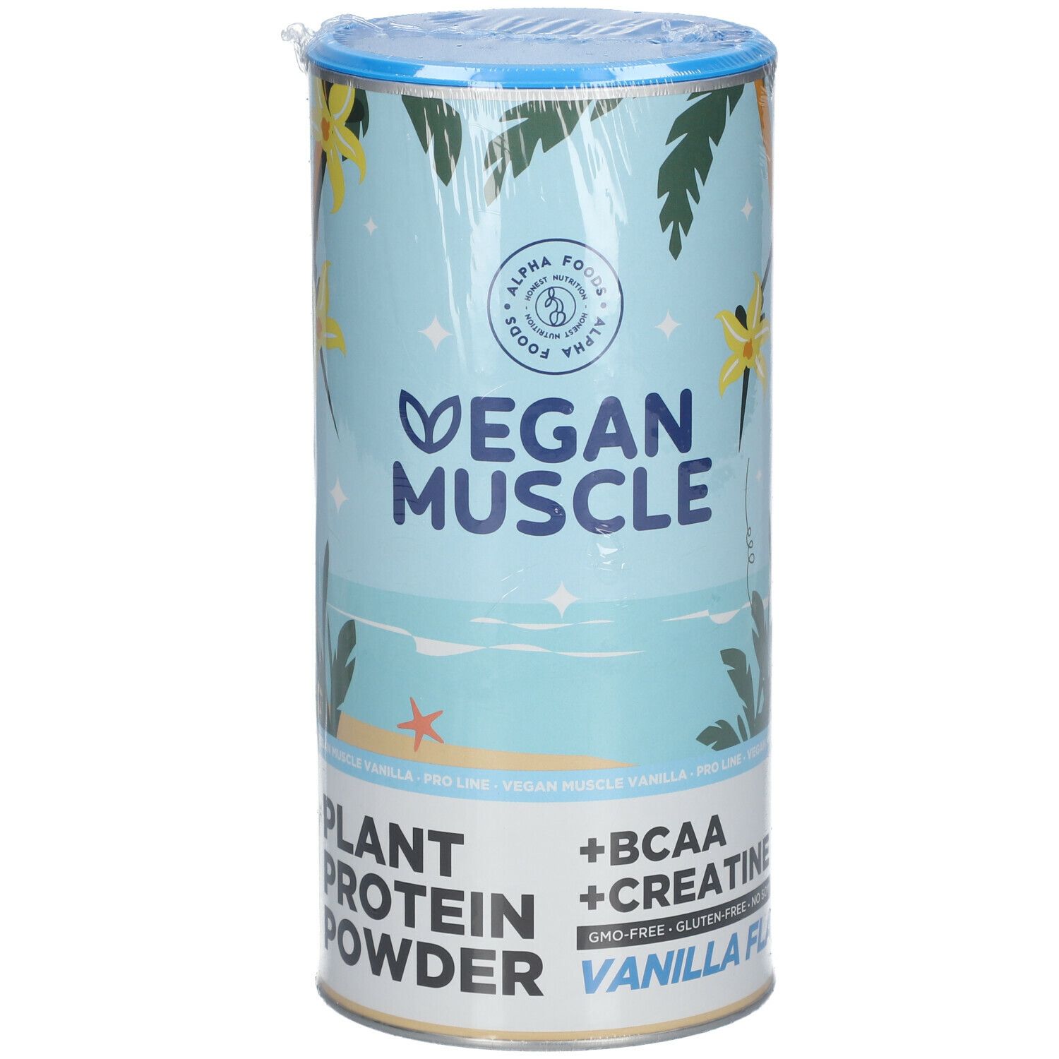 ALPHA FOODS Vegan Muscle Protein Vanille Eiweiß + Kreatin