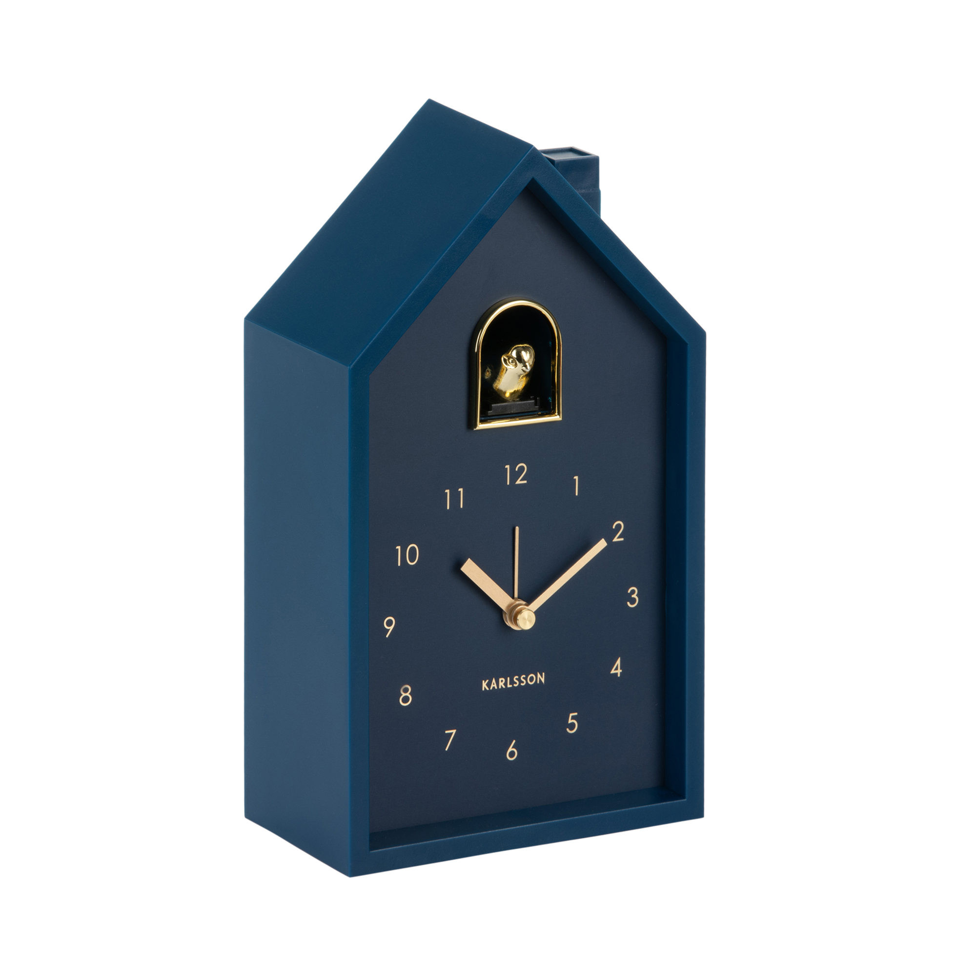 Wekker Modern Cuckoo Oro Donkerblauw