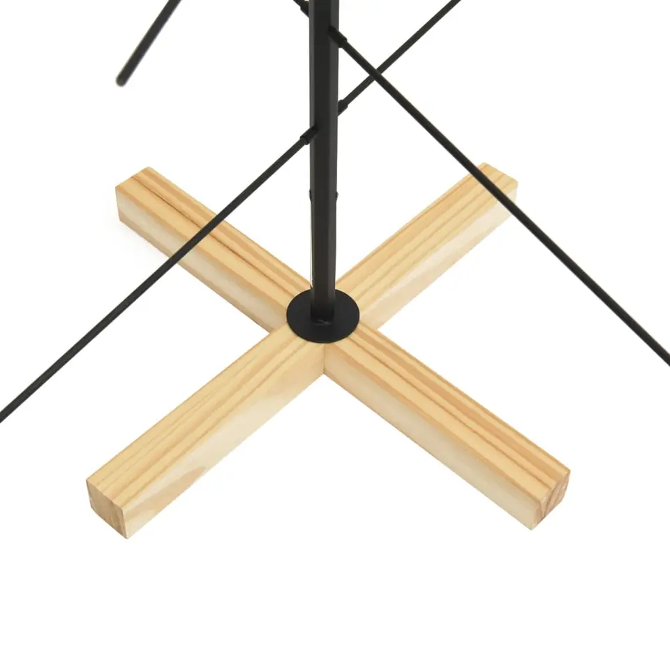 vidaXL - Metalen Kerstboom - Zwart - 120 cm