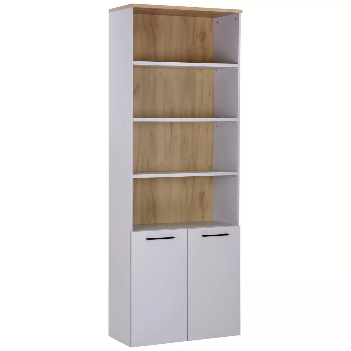 Aktenregal Kontor K3 hellgrau,Eiche