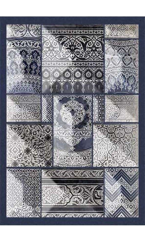 Mani Textile TPS_CORDOUE_BLE00 - Tapis de salon CORDOUE