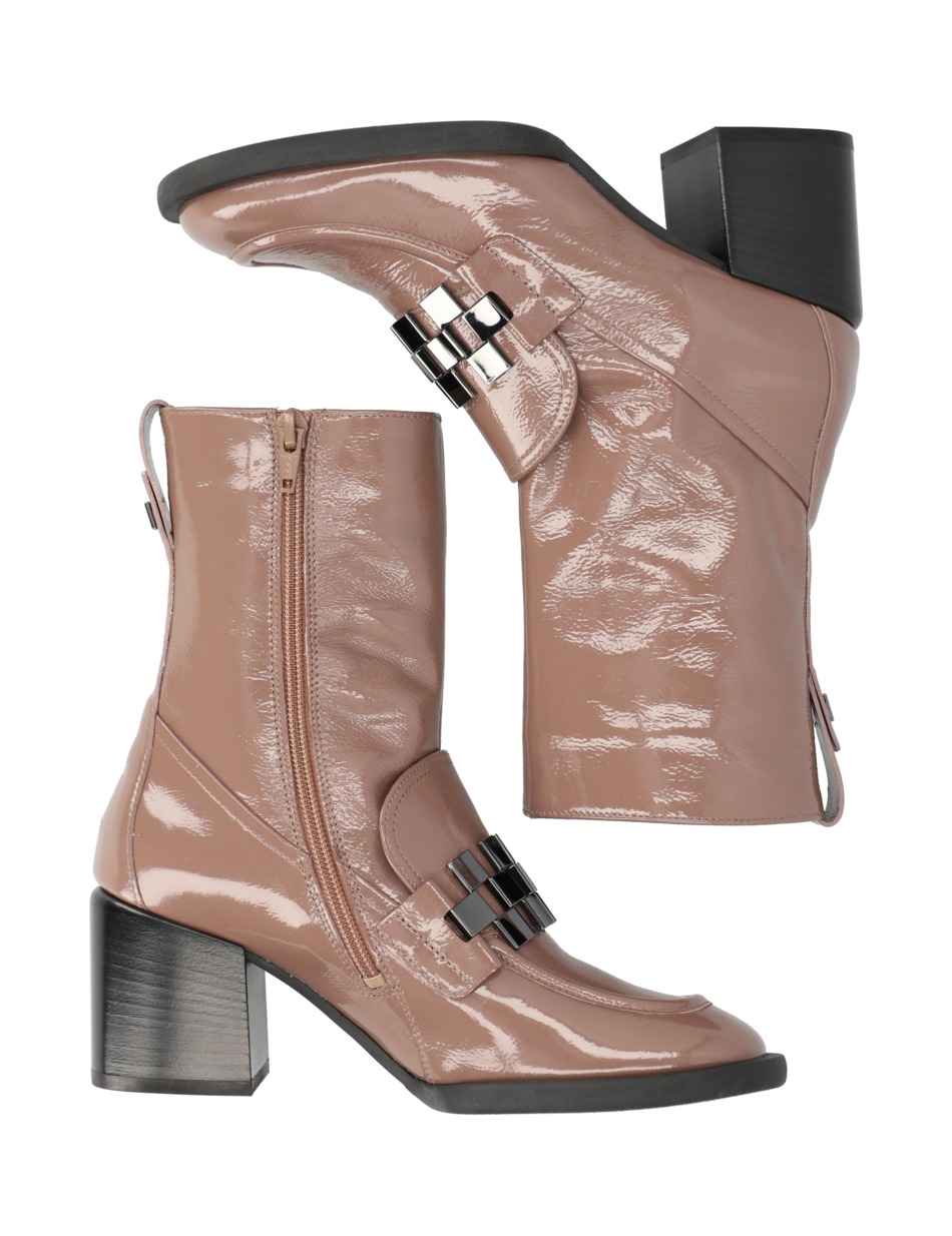 Lackleder Stiefelette