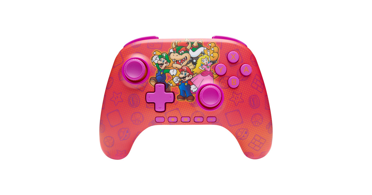 PowerAAdvantage draadloze controller voor Nintendo Switch 2 - Mario en vrienden  (Rood)