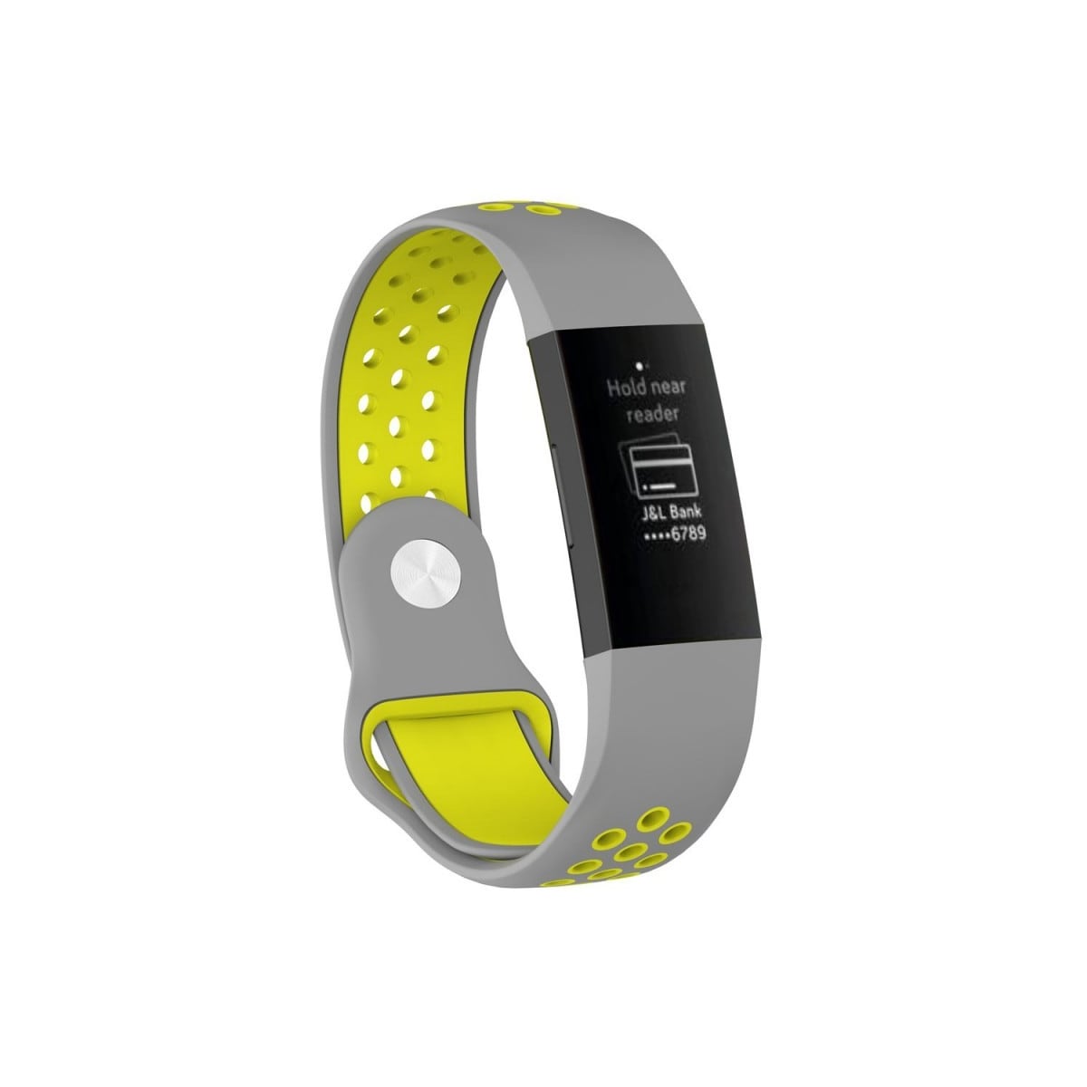 EBN Sport armbånd Fitbit Charge 3 - Grå / gul