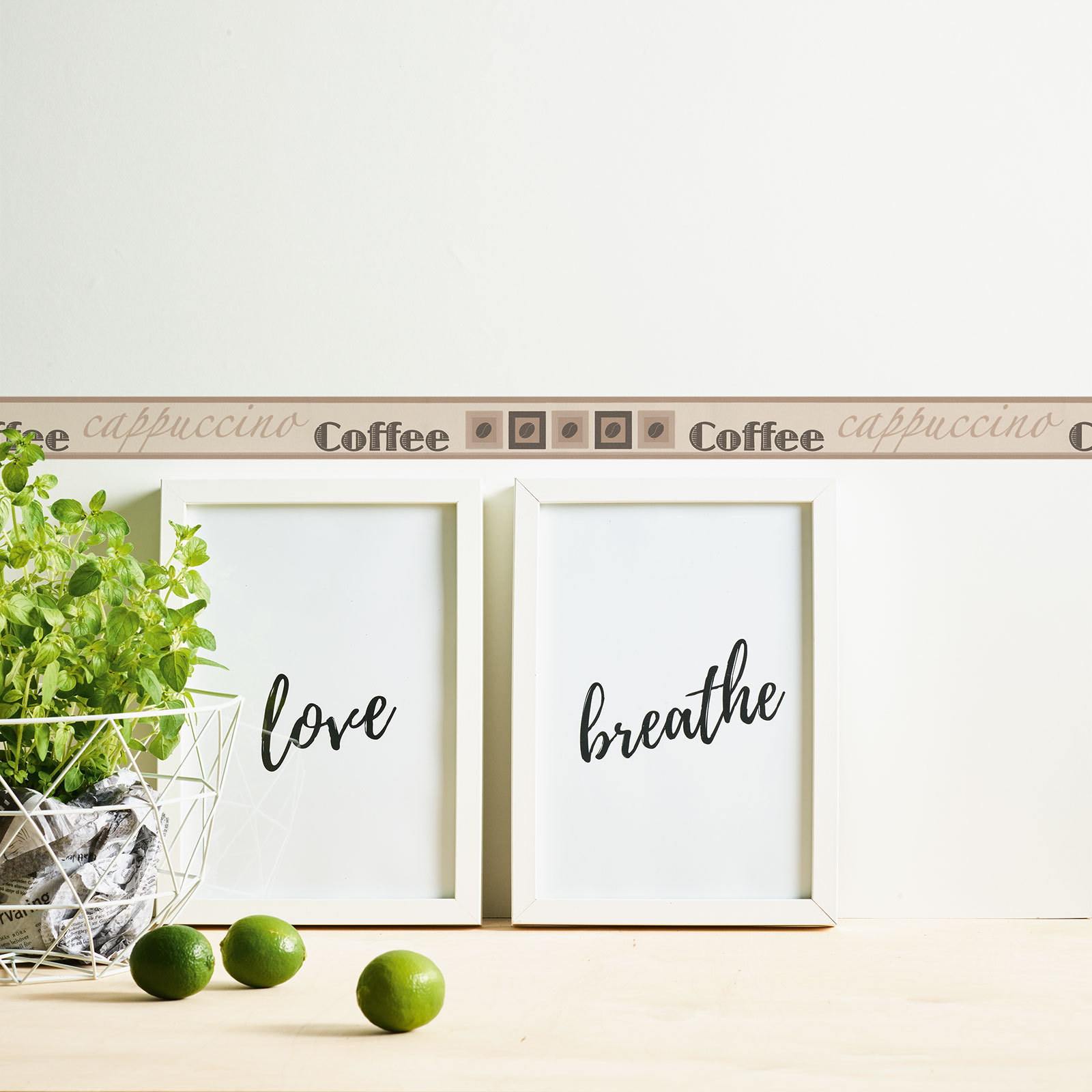 Papier-Borte ONLY BORDERS 10 - braun-beige - 5 Meter