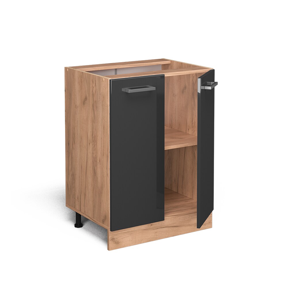 Vicco Unterschrank Küchenschrank Küchenzeile R-Line 60 cm Goldkraft Anthrazit