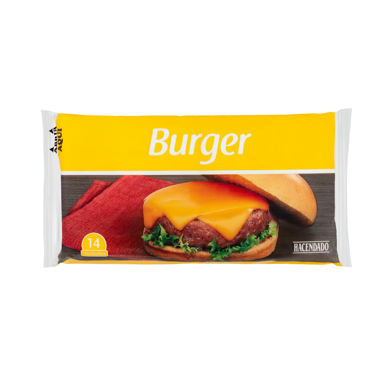 Mélange pour burger au fromage fondu en tranches Hacendado