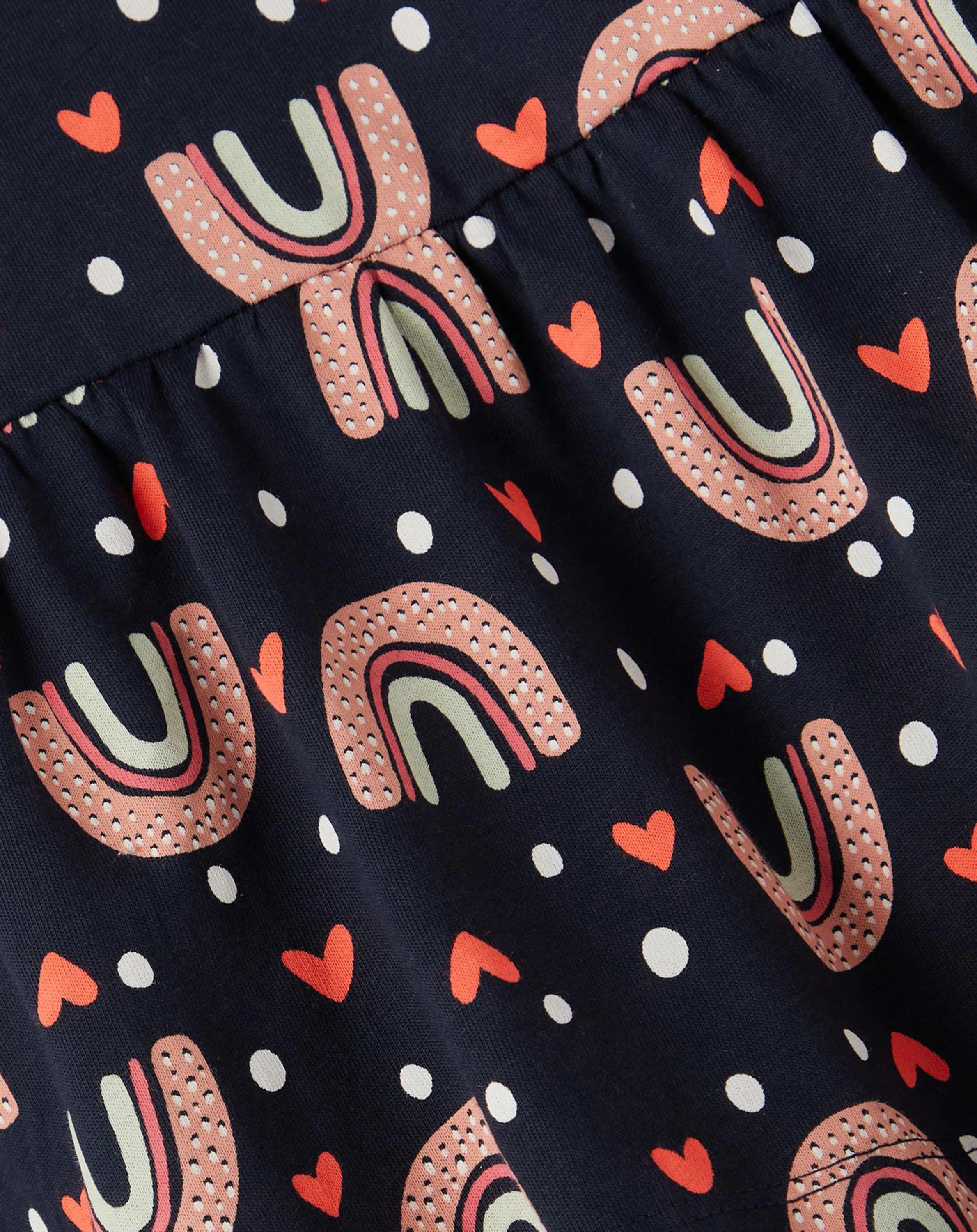 Kurzarm-Kleid NMFVIGGA RAINBOWS in dark sapphire