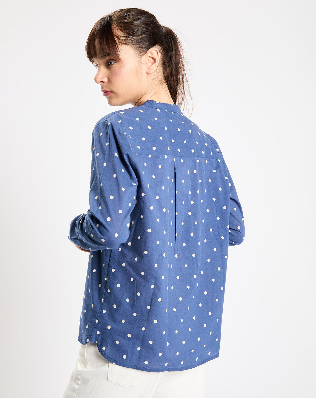 Jodhpur Chemise Radja indigo bleu/écru