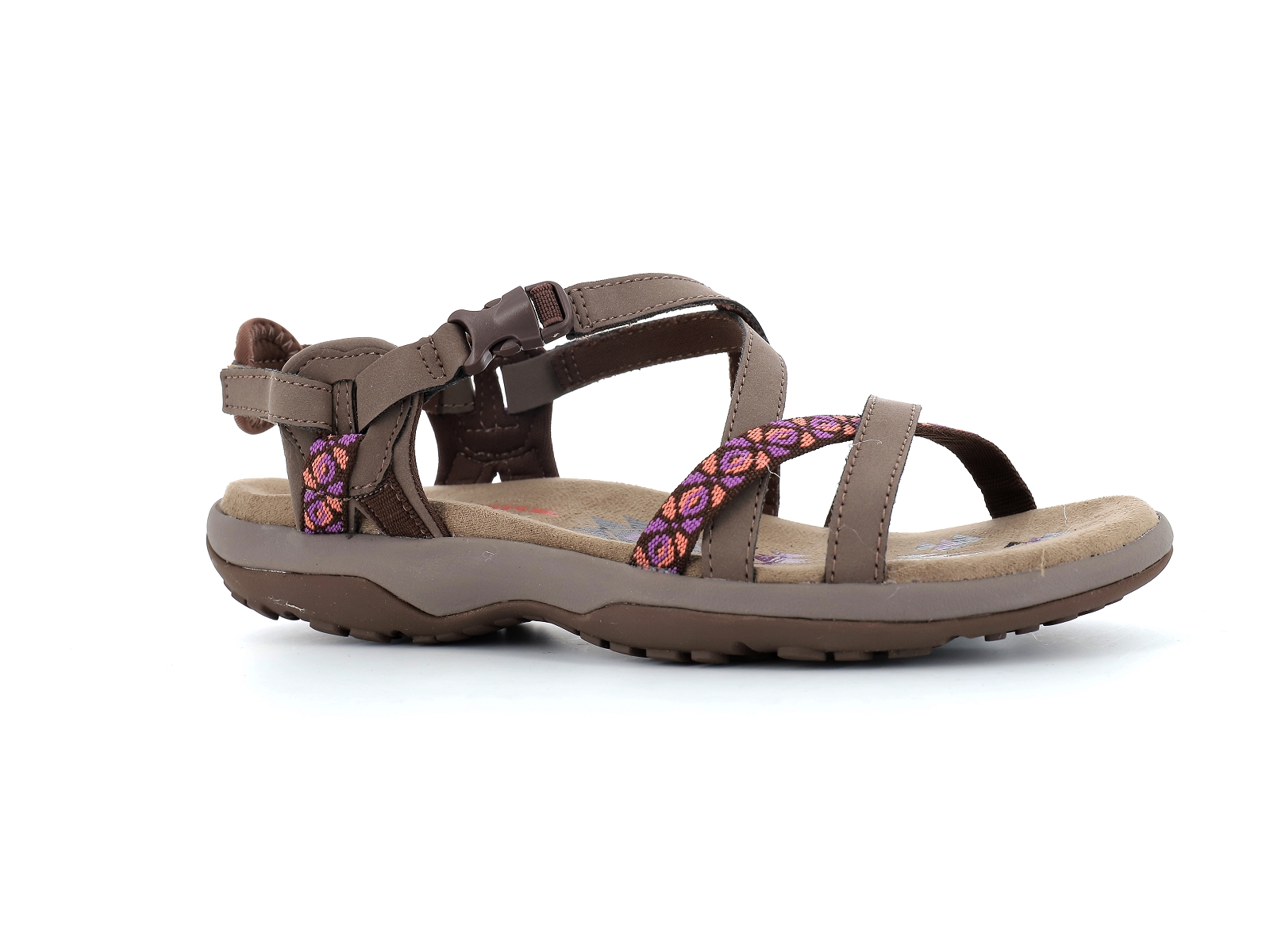Skechers-REGGAE SLIM VACAY Cuir Chocolat
