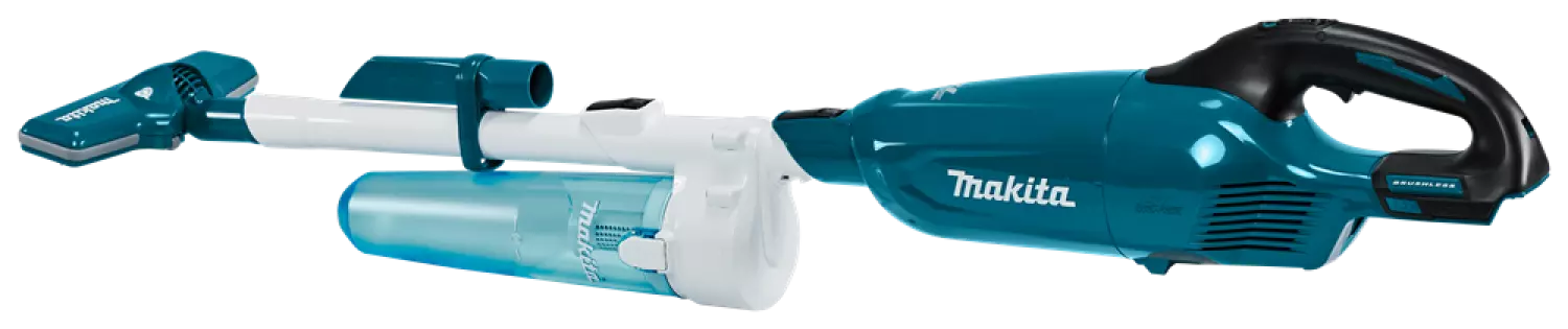 Makita DCL280FZC 18 V V Li-ion accu steelstofzuiger body - blauw met cycloon - koolborstelloos