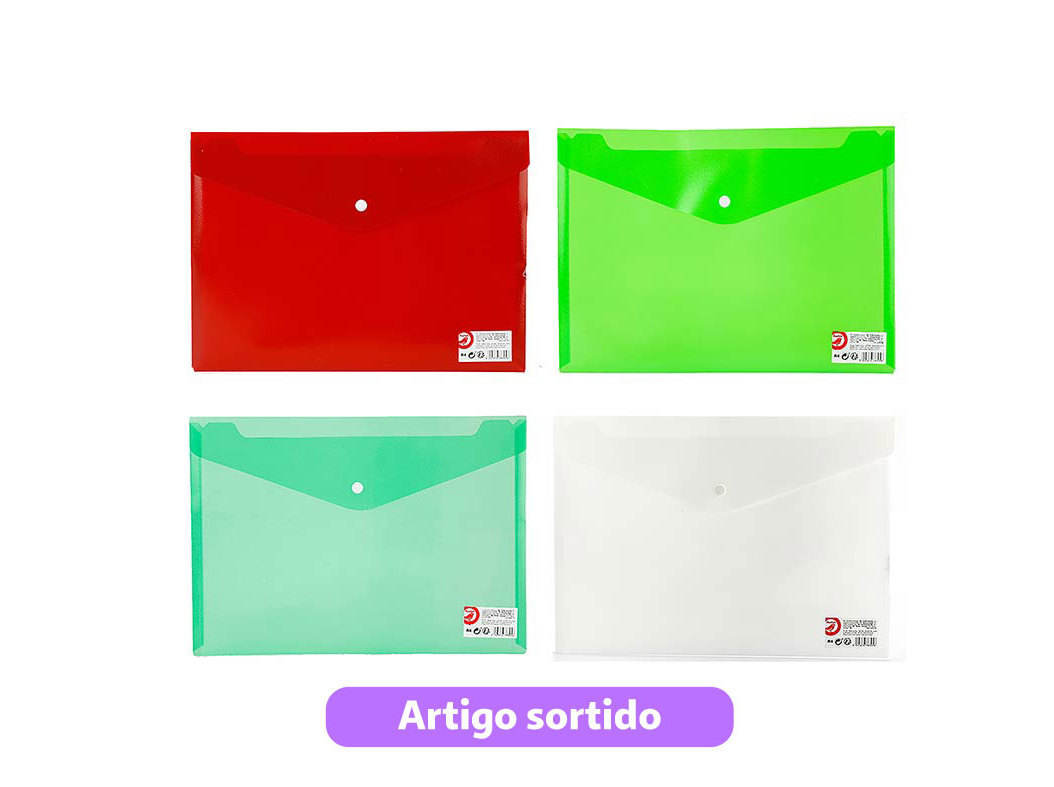 PASTA ENVELOPE A4 AUCHAN CORES SORTIDAS