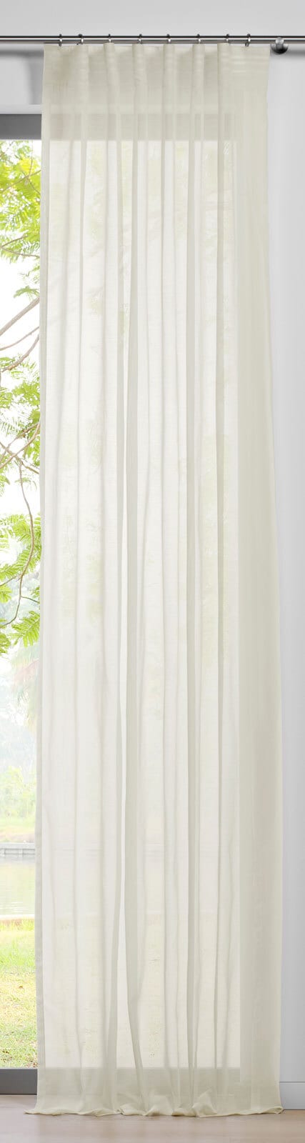 my deco Schlaufenvorhang PURE 135 x 300 cm ecru