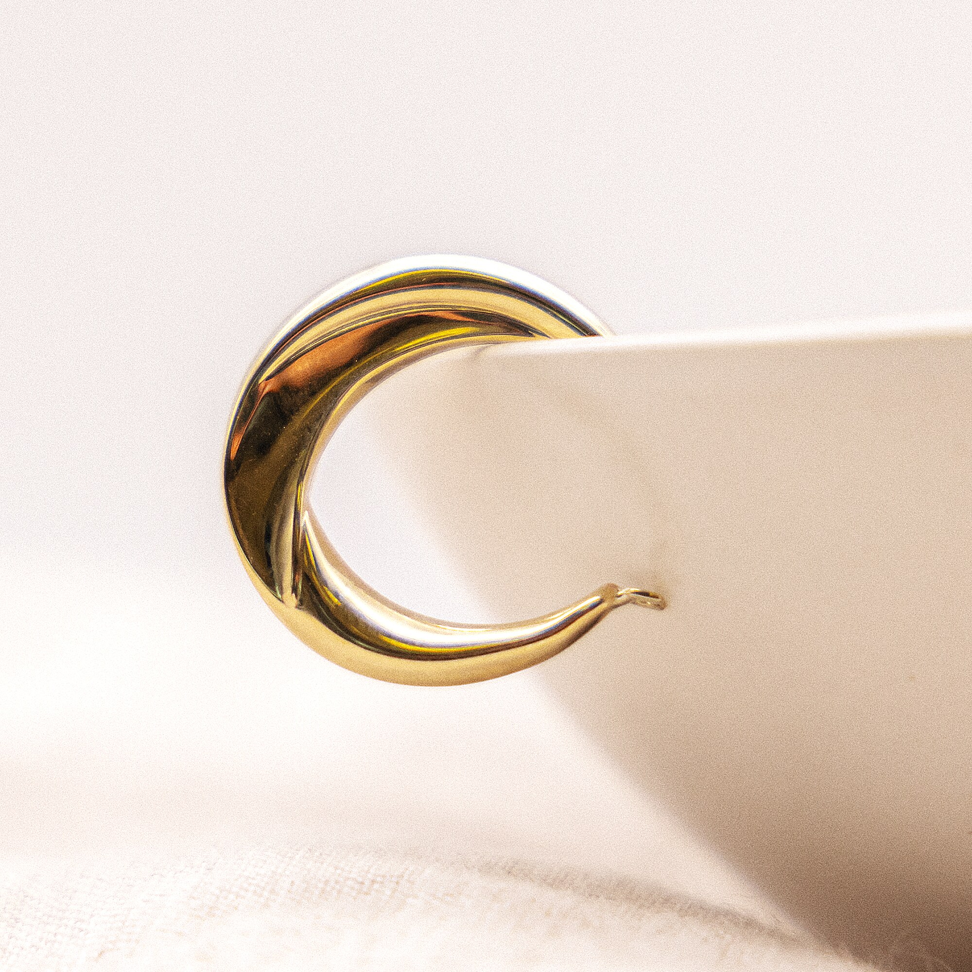 Fascination by Ellen K. Ohrringe Gold 333 glanz matt