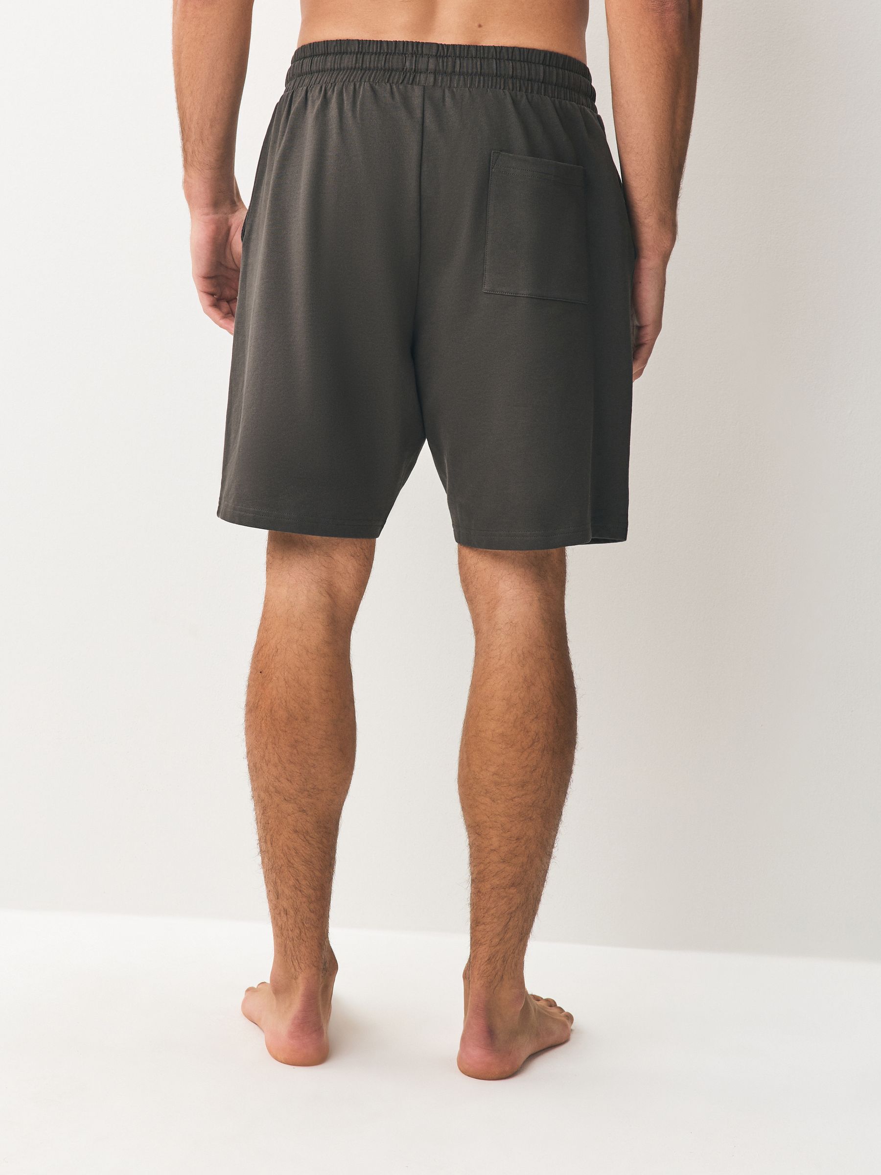 Donkergrijs/zwart - Set van 2 lichtgewicht 100% katoenen joggershorts