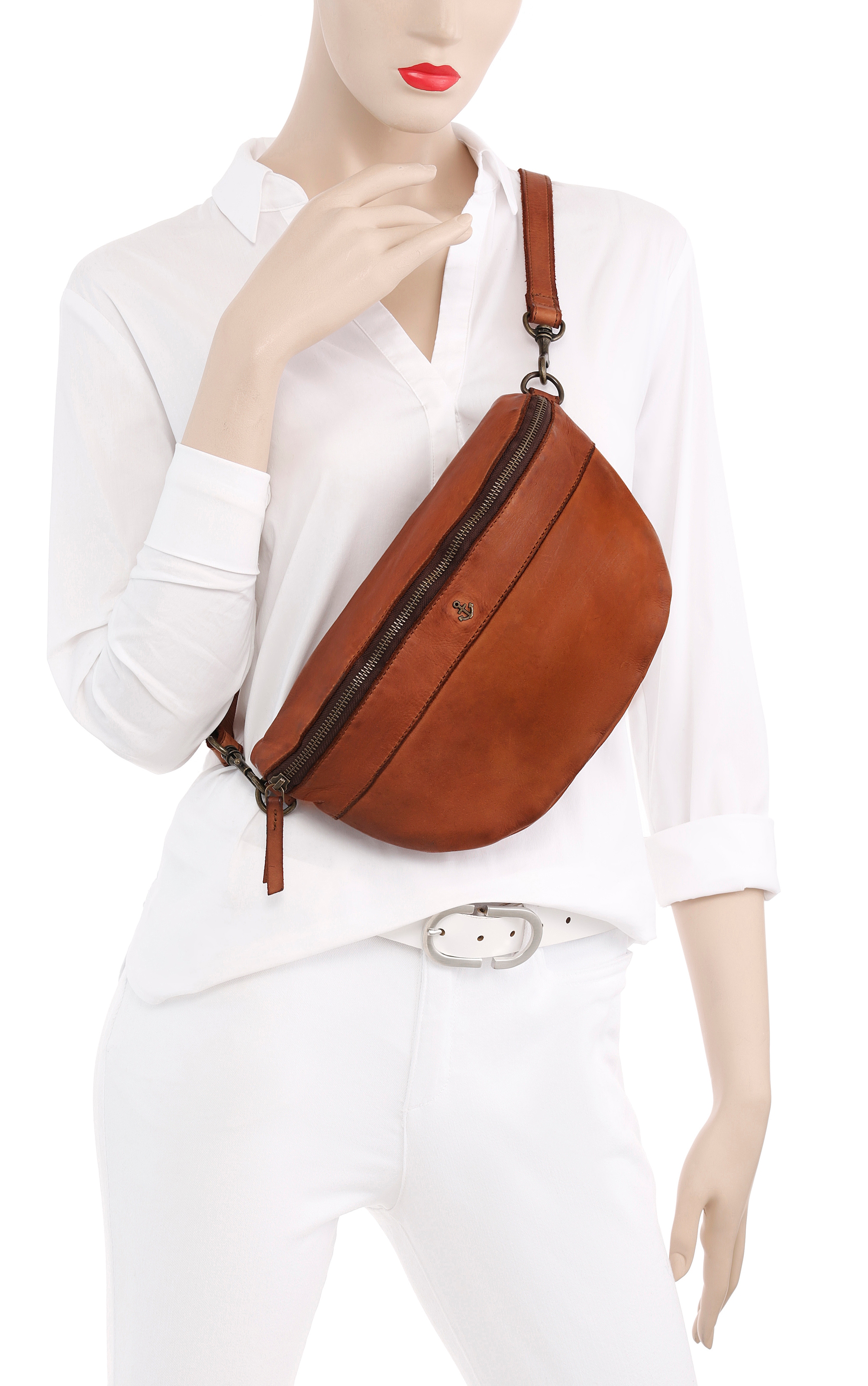HARBOUR 2nd Gürteltasche »Jutta« Umhängetasche Bauchtasche mit Ankeranhänger