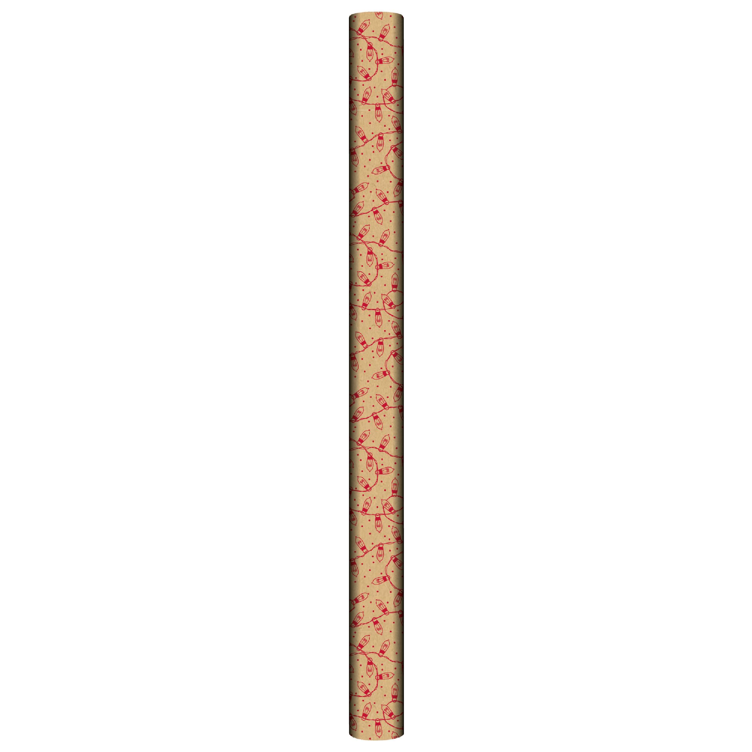 PAPIER CADEAU KRAFT IMPRIME 200X70CM