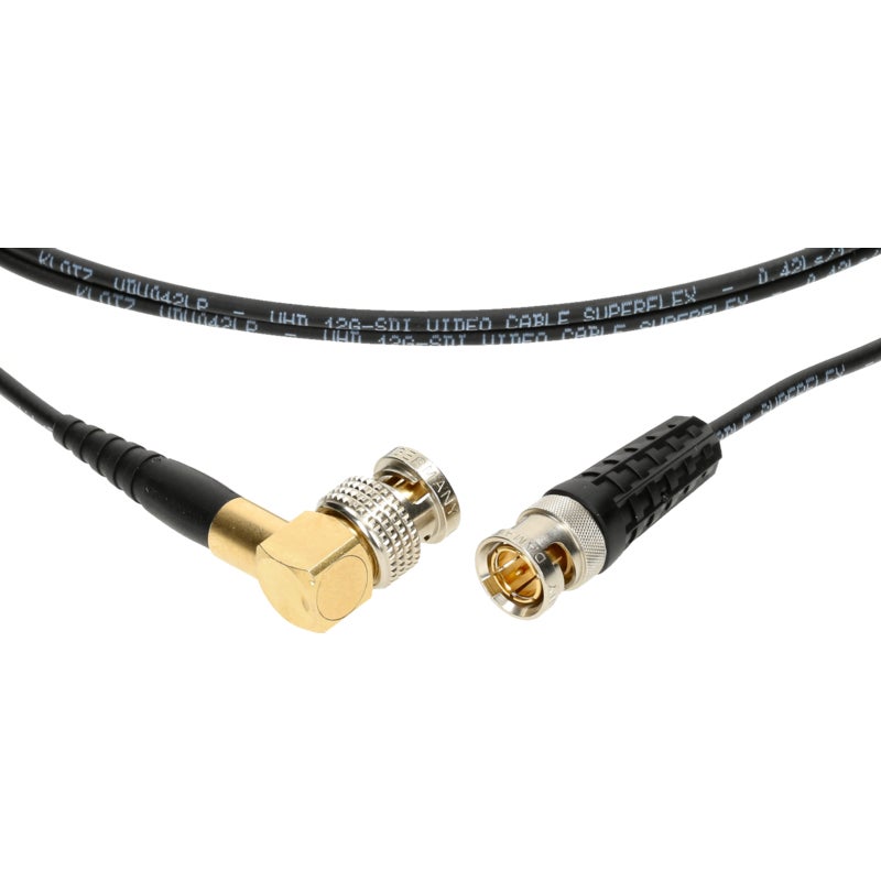 Klotz VU05L Plug D&H BNCslim/Pro angled UHD / 4K Video Cable 1.25 meter