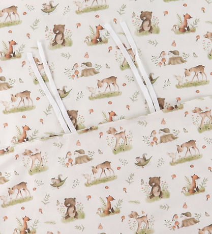 Nørgaard Madsens Bettwäsche - Baby - Beige m. Bambi/Bär/Fuchs