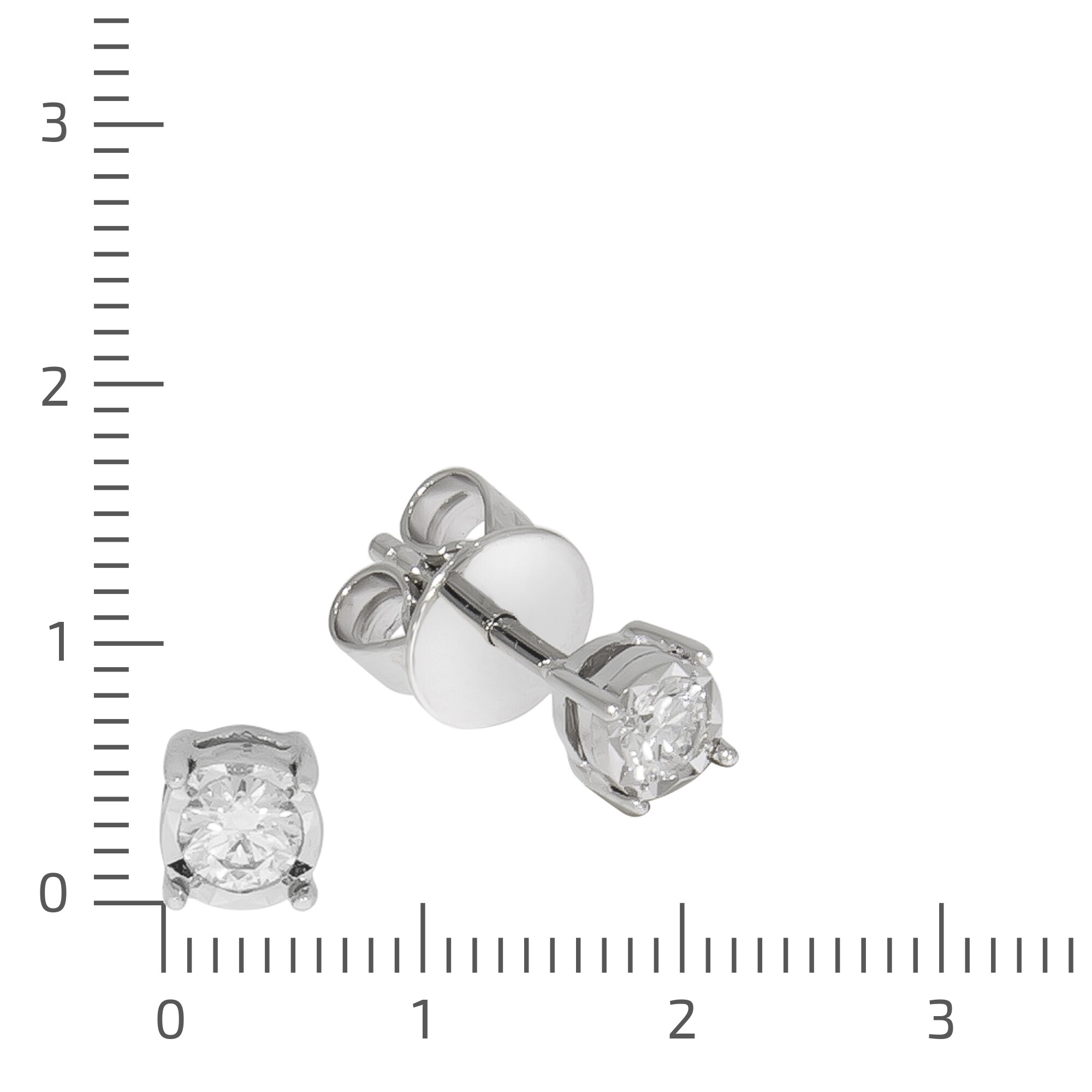 Diamonds by Ellen K. Ohrstecker 585/- Weißgold Brillant 0,20ct.