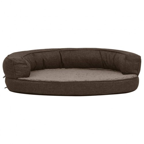 colchão marrom para cães vidaXL