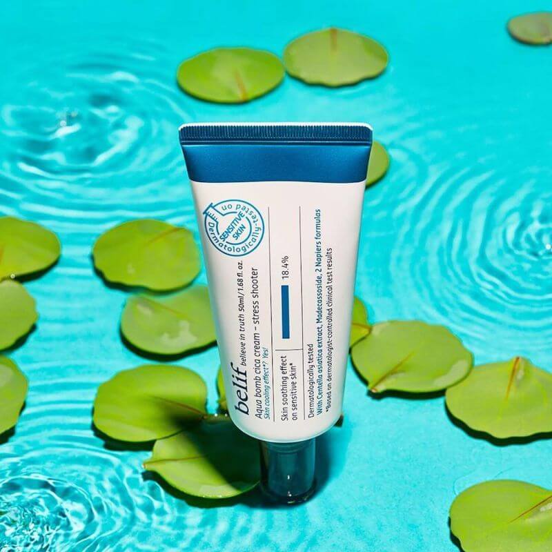 Crème cicatrisante Aqua Bomb Cica Cream Stress Shooter Belif 50ml
