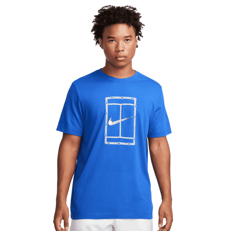 Tee-shirt de tennis Nike Court Dri-Fit bleu